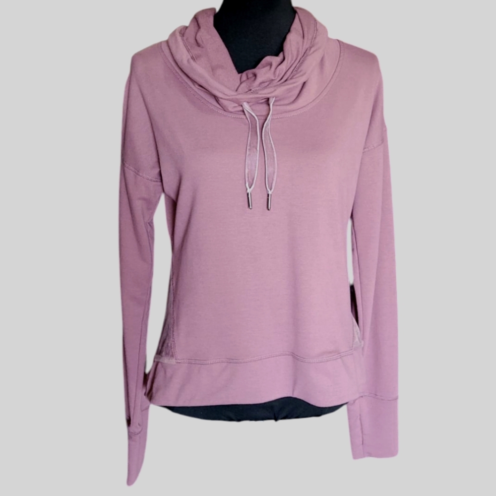 Champion purple cowlneck tunic style athletic top Size S